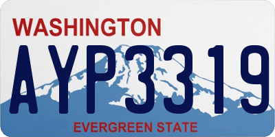WA license plate AYP3319