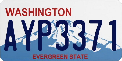 WA license plate AYP3371