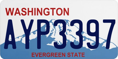WA license plate AYP3397