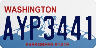 WA license plate AYP3441