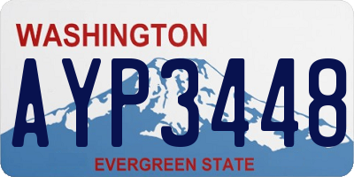 WA license plate AYP3448