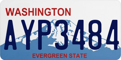 WA license plate AYP3484
