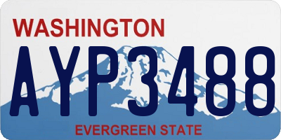 WA license plate AYP3488