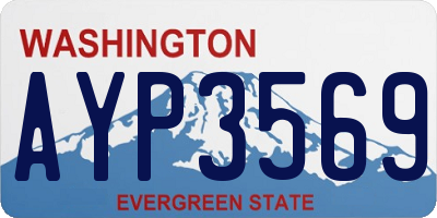 WA license plate AYP3569