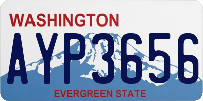 WA license plate AYP3656