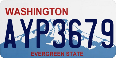 WA license plate AYP3679