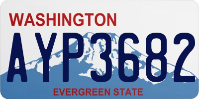 WA license plate AYP3682