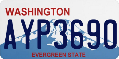 WA license plate AYP3690