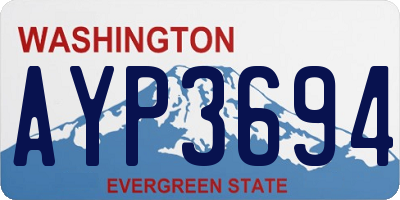 WA license plate AYP3694