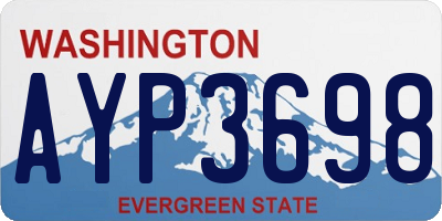 WA license plate AYP3698