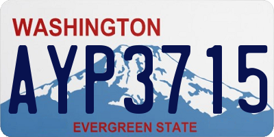 WA license plate AYP3715