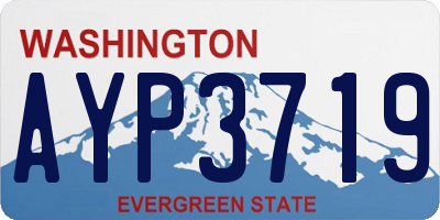 WA license plate AYP3719