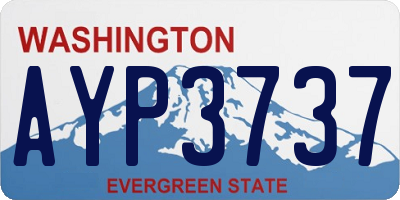 WA license plate AYP3737
