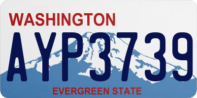 WA license plate AYP3739