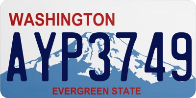 WA license plate AYP3749