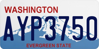 WA license plate AYP3750