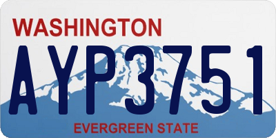 WA license plate AYP3751