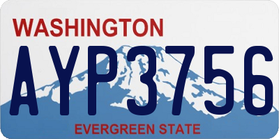 WA license plate AYP3756