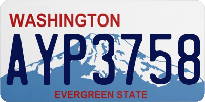 WA license plate AYP3758