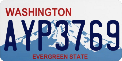 WA license plate AYP3769