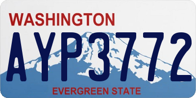 WA license plate AYP3772