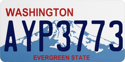 WA license plate AYP3773