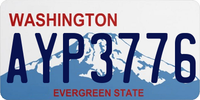 WA license plate AYP3776