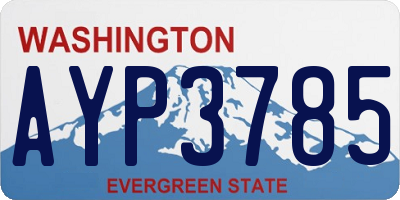 WA license plate AYP3785