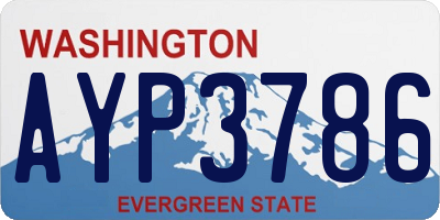WA license plate AYP3786