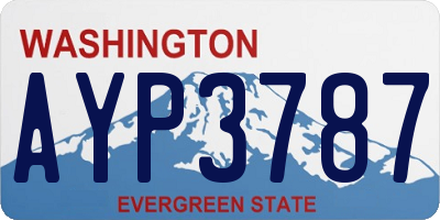WA license plate AYP3787
