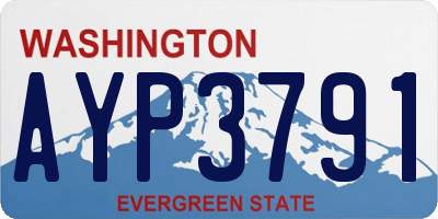 WA license plate AYP3791