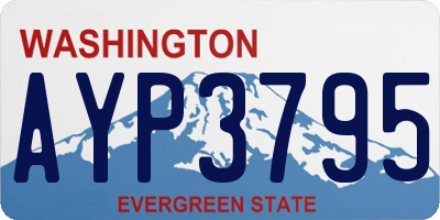 WA license plate AYP3795