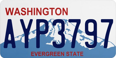WA license plate AYP3797