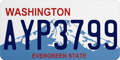 WA license plate AYP3799
