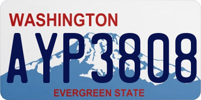 WA license plate AYP3808