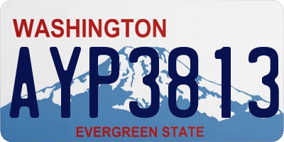 WA license plate AYP3813