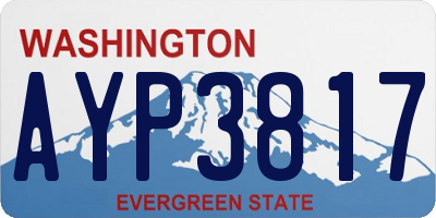 WA license plate AYP3817