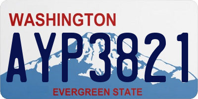 WA license plate AYP3821