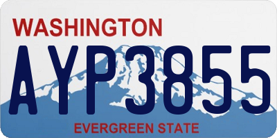 WA license plate AYP3855