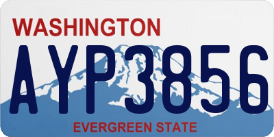 WA license plate AYP3856
