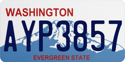 WA license plate AYP3857