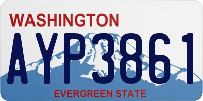 WA license plate AYP3861