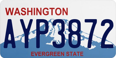 WA license plate AYP3872