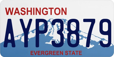 WA license plate AYP3879