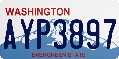 WA license plate AYP3897
