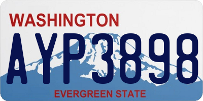 WA license plate AYP3898