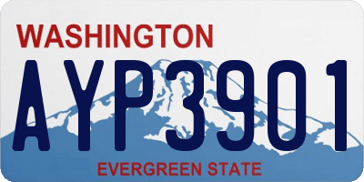WA license plate AYP3901