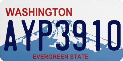 WA license plate AYP3910