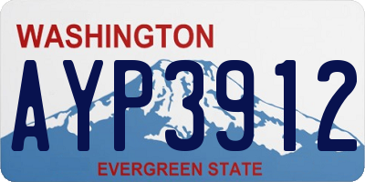 WA license plate AYP3912