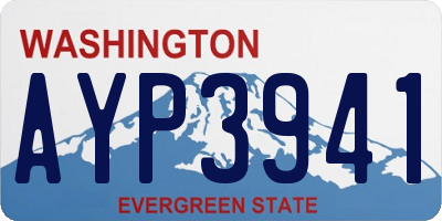 WA license plate AYP3941